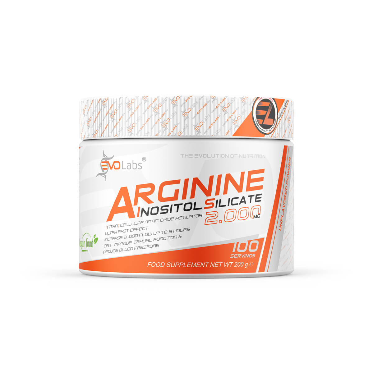 EVOLabs Arginine Inositol Silicate 200g