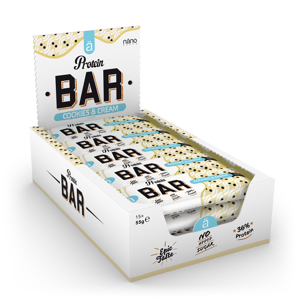 NanoSUPPS-PROTEIN BAR 15x55g