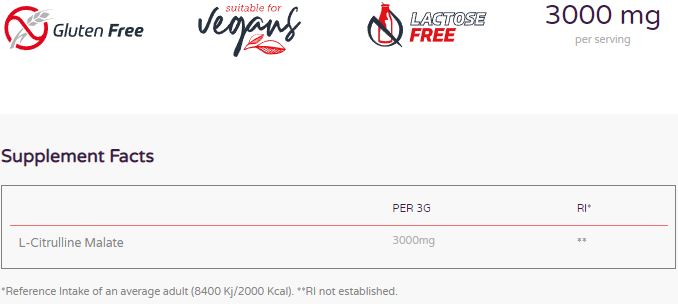CITRULLINE MALATE 300g